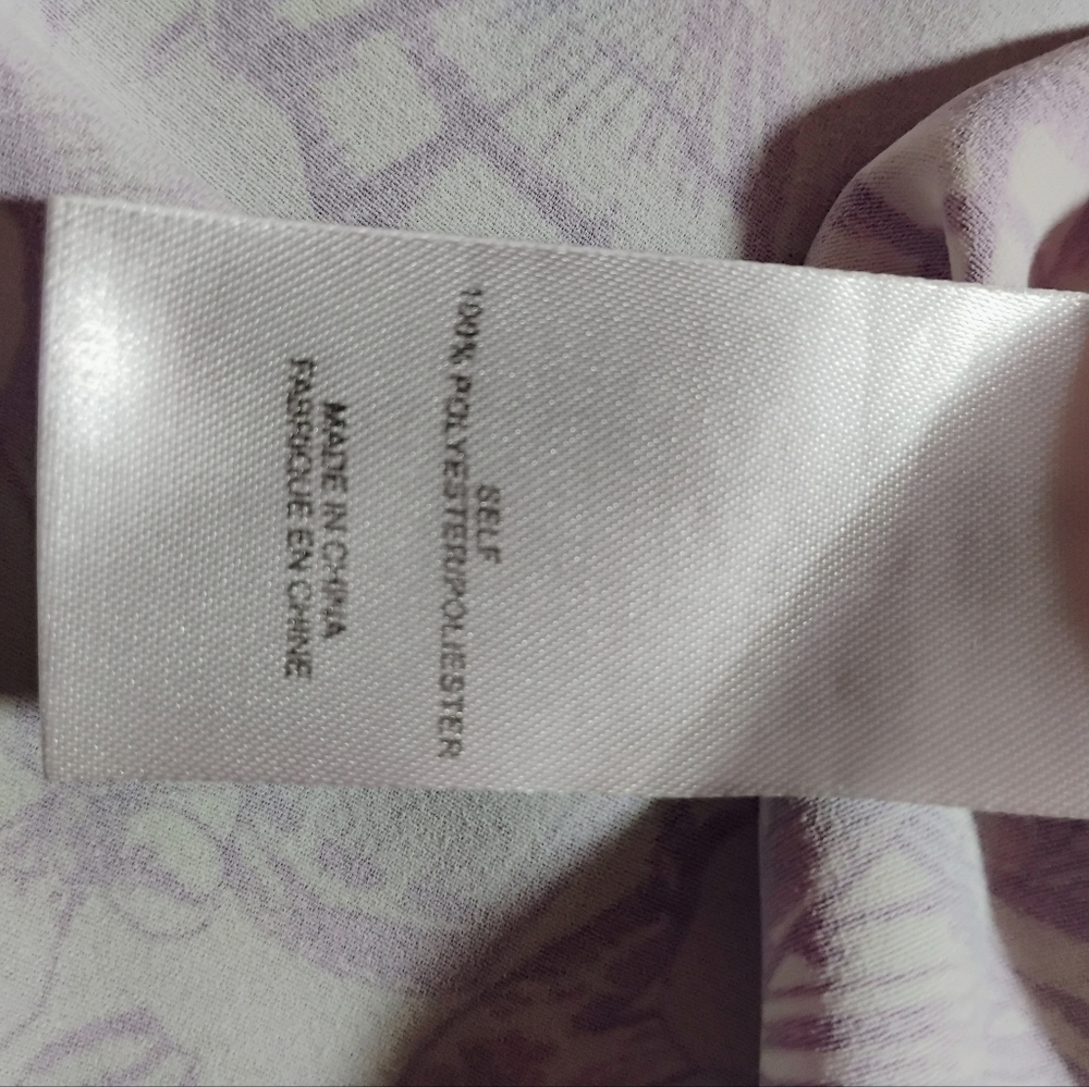 TIBI Purple Floral Button Down Shirt Large - Picture 7 of 14
